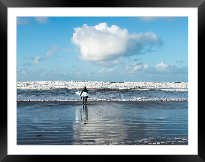 Waiting for the Wave Framed Mounted Print by Bob Small