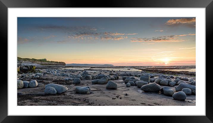 Sunset at Kilve Framed Mounted Print by Bob Small