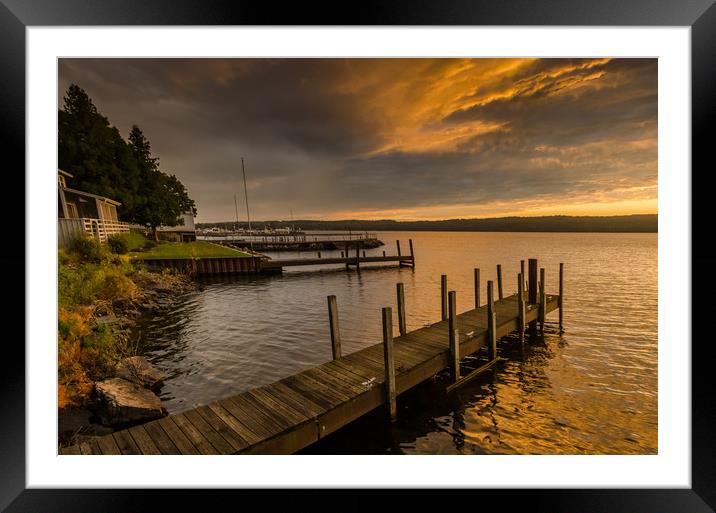 Ephraim Sunset Door County Wisconsin Framed Mounted Print by Bob Small