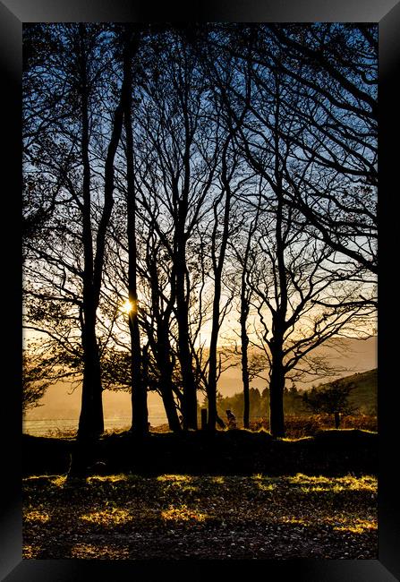 A Quantock Sunset Framed Print by Bob Small