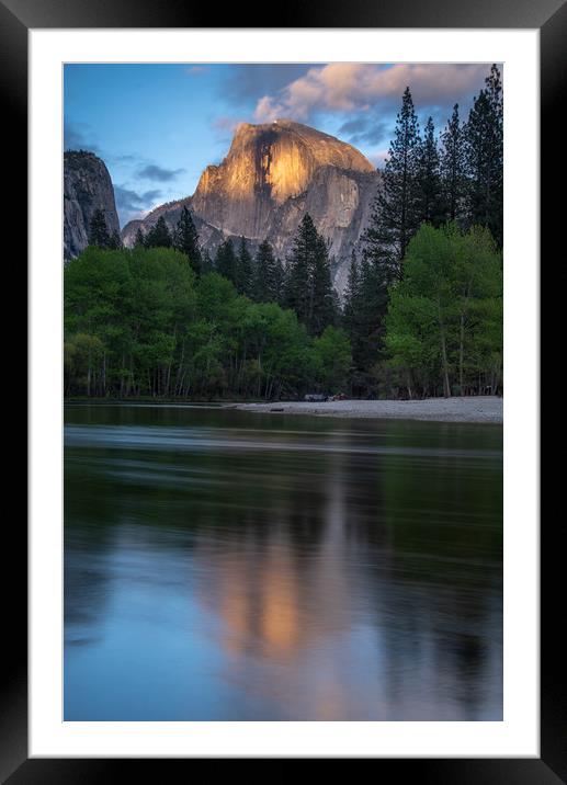 Half Dome at Sunset Framed Mounted Print by Bob Small