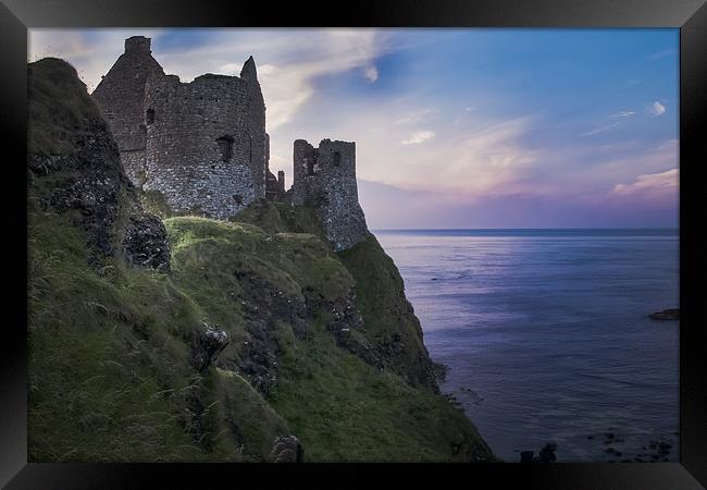 Dunluce Castle Ruins, Causeway Coast, Northern Ire Framed Print by Alan Campbell