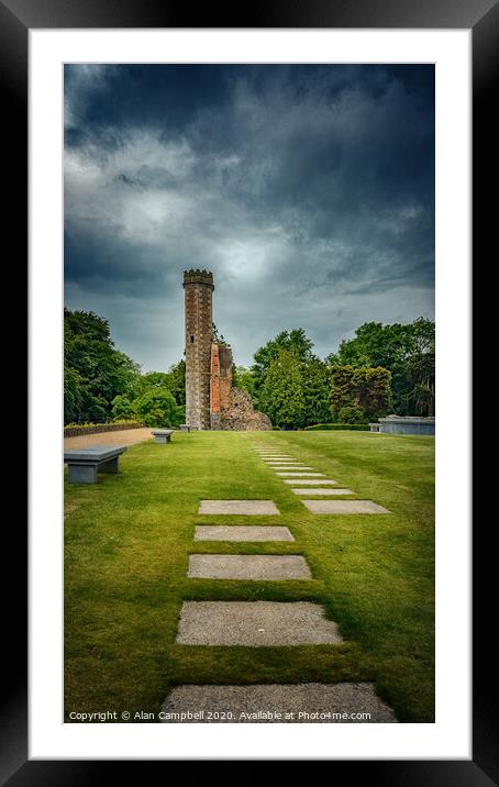 The Castle Ruins Framed Mounted Print by Alan Campbell