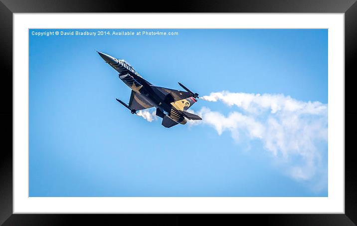 Lockheed Martin F-16C Fighting Falcon of the Turki Framed Mounted Print by David Bradbury