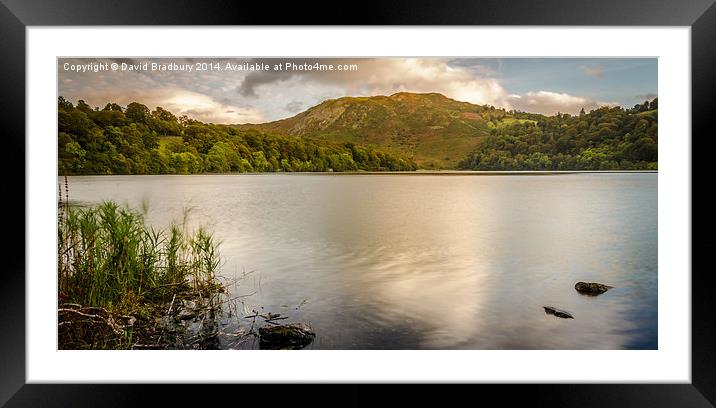  Evening at Grasmere Framed Mounted Print by David Bradbury