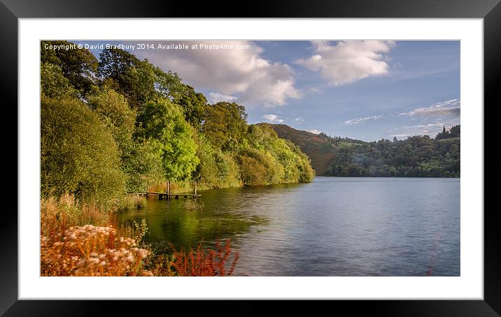  Colours of Grasmere Framed Mounted Print by David Bradbury