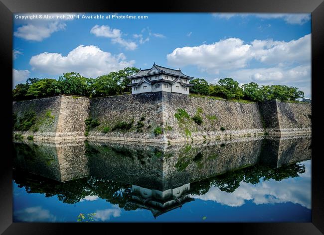  Osaka Castle Moat Framed Print by Alex Inch