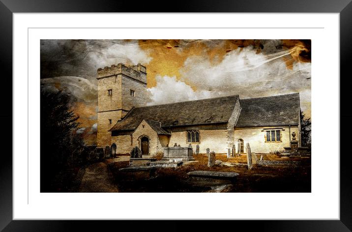  St Sannans church Framed Mounted Print by paul holt