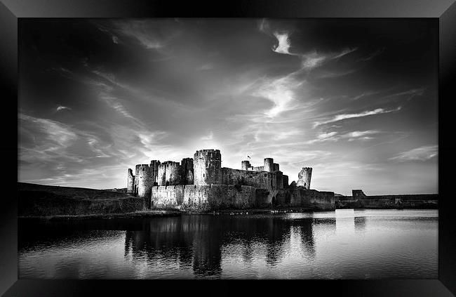  Caerphilly Castle Framed Print by paul holt
