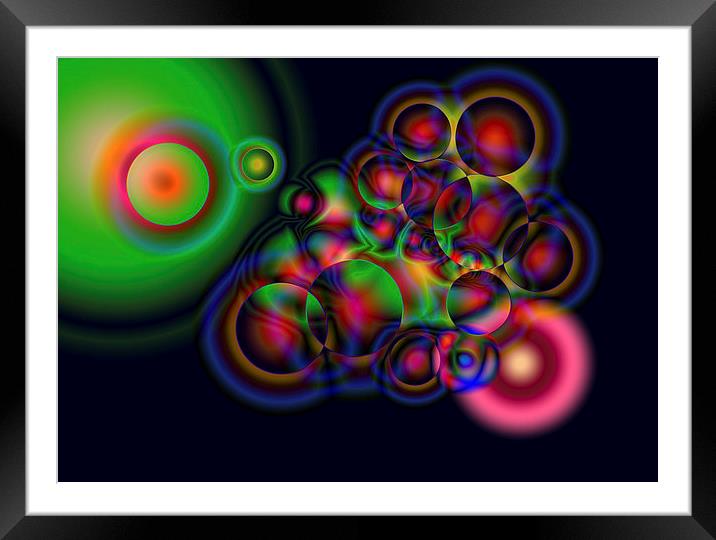  Circles  Framed Mounted Print by paul holt