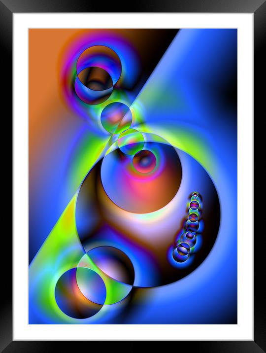circles  Framed Mounted Print by paul holt