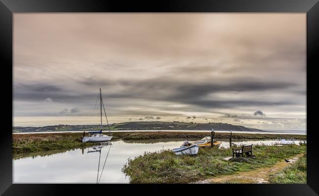Early morning at Laugharne Framed Print by paul holt