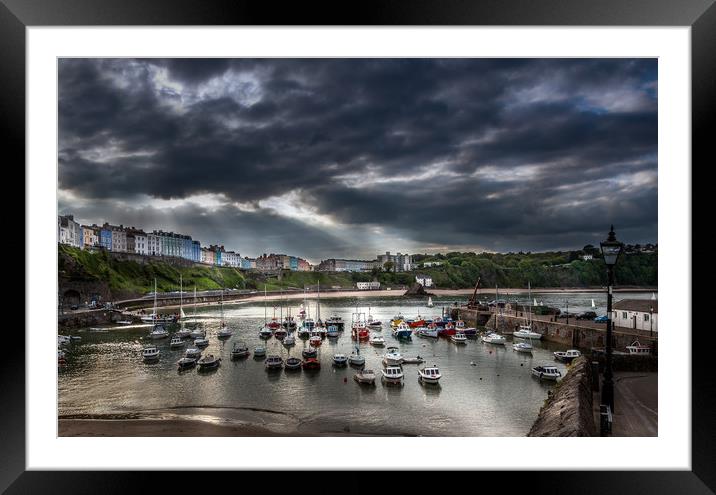 Tenby Harbour  Framed Mounted Print by paul holt