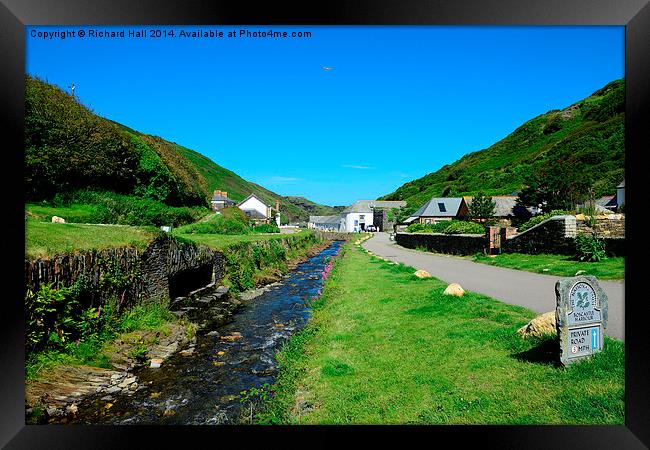  Boscastle Ten Years After The Flood  Framed Print by Richard Hall