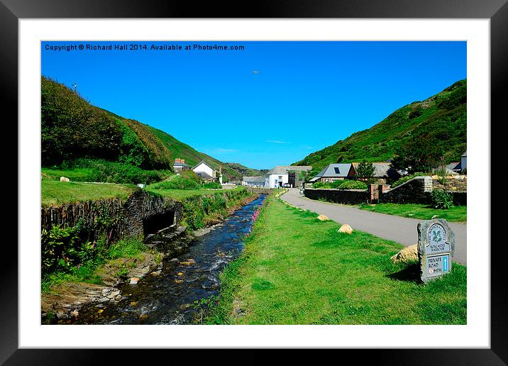  Boscastle Ten Years After The Flood  Framed Mounted Print by Richard Hall