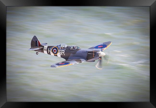 Spitfire pass Framed Print by Rose Atkinson