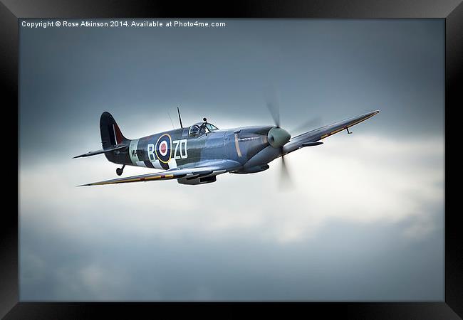  Spitfire pass 2 Framed Print by Rose Atkinson