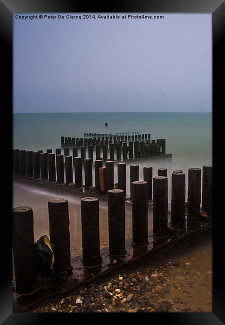  Caister Beach Framed Print by Peter De Clercq