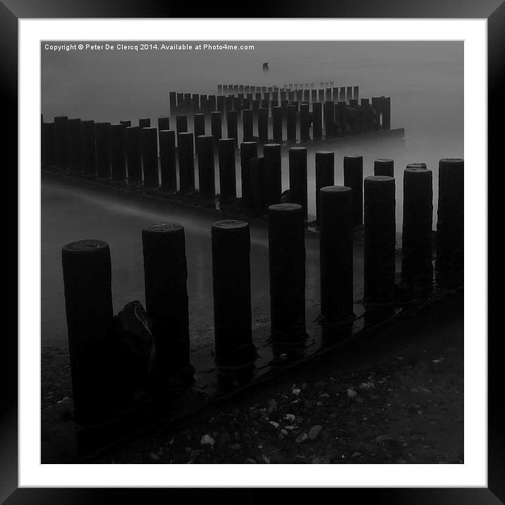  Caister Beach Framed Mounted Print by Peter De Clercq