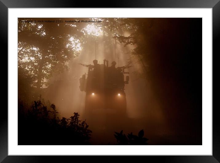 Dawn Patrol Framed Mounted Print by Mick Holland