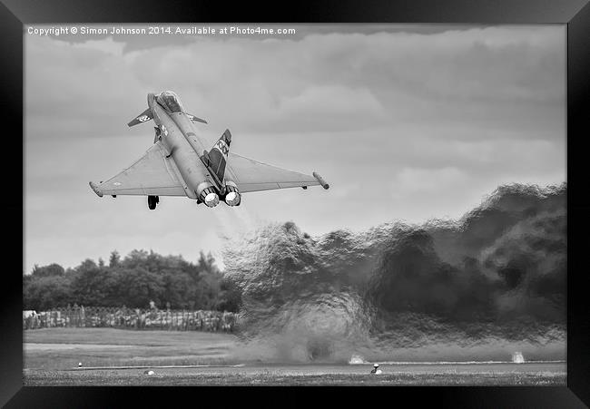  Jellied Air Typhoon Framed Print by Simon Johnson