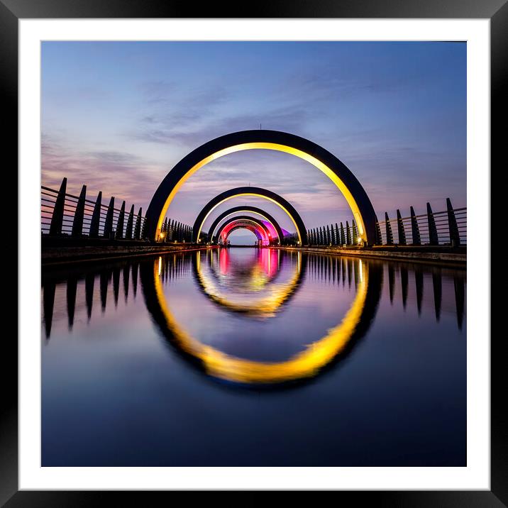 Golden Wheel Framed Mounted Print by Garry Quinn