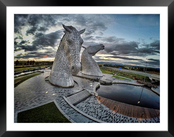  The Kelpies Framed Mounted Print by Garry Quinn