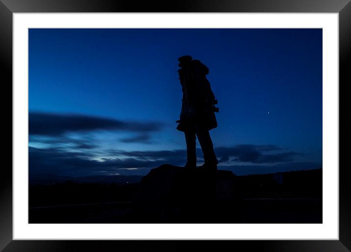  David Stirling memorial at dusk Framed Mounted Print by Garry Quinn