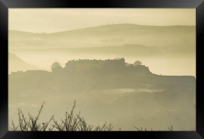  Misty Castle View Framed Print by Garry Quinn