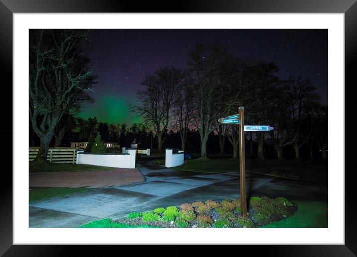 Aurora this way Framed Mounted Print by Garry Quinn