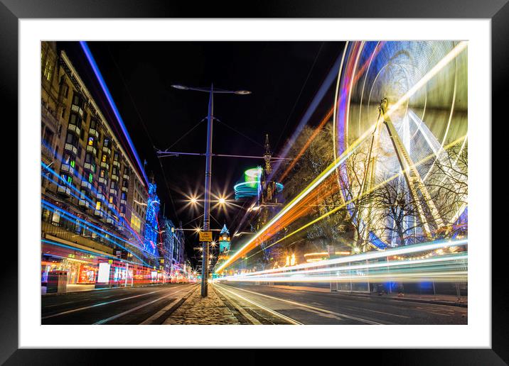 Lights,lights and lights Framed Mounted Print by Garry Quinn