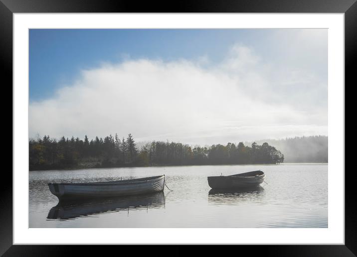 Autumn Mooring Framed Mounted Print by Garry Quinn