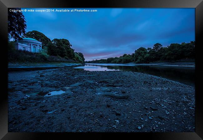  the river bed Framed Print by mike cooper