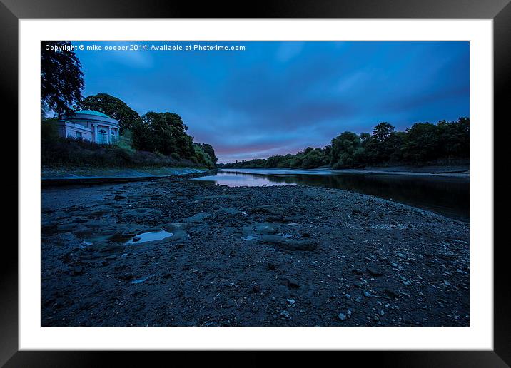  the river bed Framed Mounted Print by mike cooper