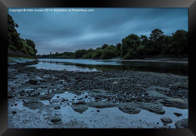  tidal waters Framed Print by mike cooper