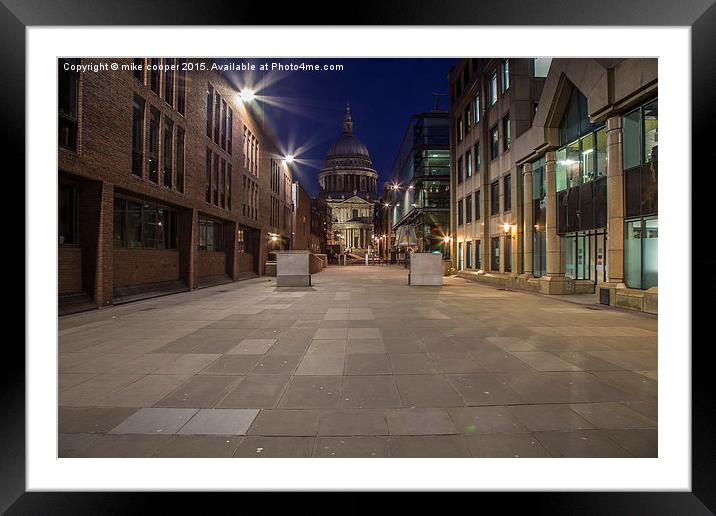  the road to St pauls Framed Mounted Print by mike cooper
