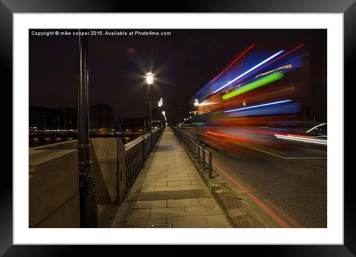  Battersea light show Framed Mounted Print by mike cooper