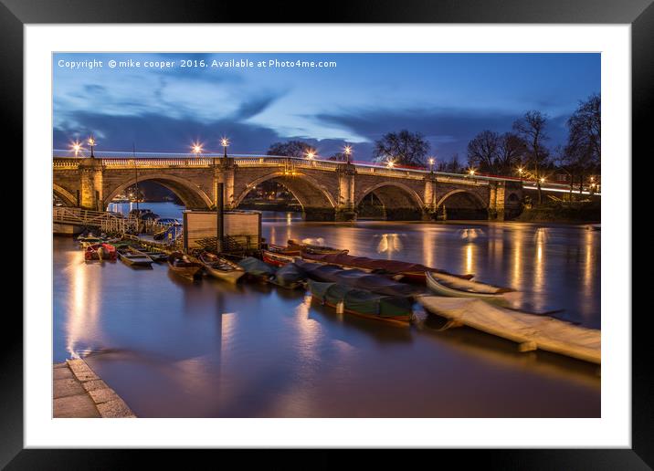 tales of the river bank Framed Mounted Print by mike cooper