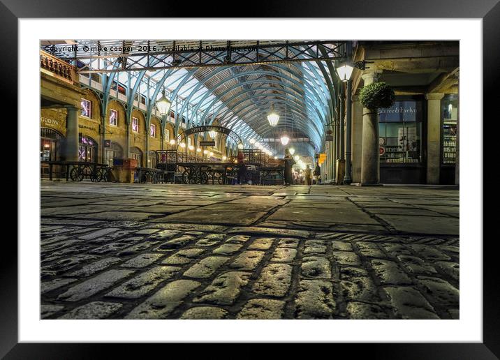 Covent garden street level Framed Mounted Print by mike cooper