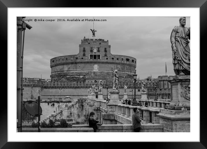 Castel Sant'Angelo Rome Framed Mounted Print by mike cooper