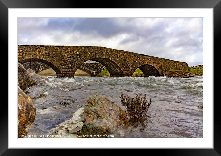 Sligachan Old Bridge Framed Mounted Print by Philip Hodges aFIAP ,