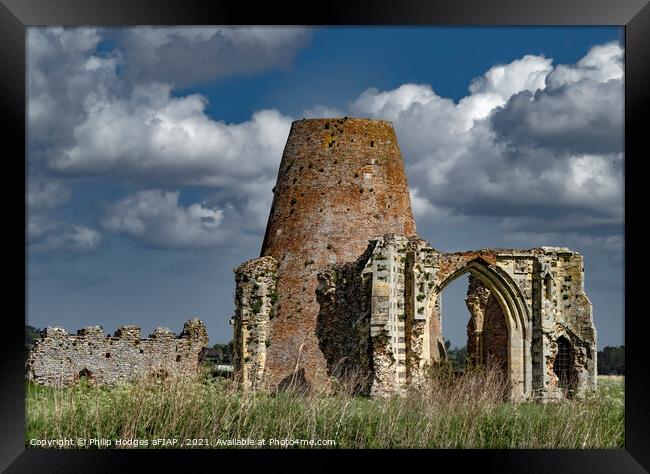 St Benet's Abbey Ruin Framed Print by Philip Hodges aFIAP ,