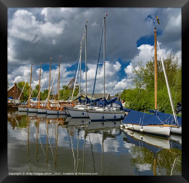 Yachts awaiting hire Framed Print by Philip Hodges aFIAP ,