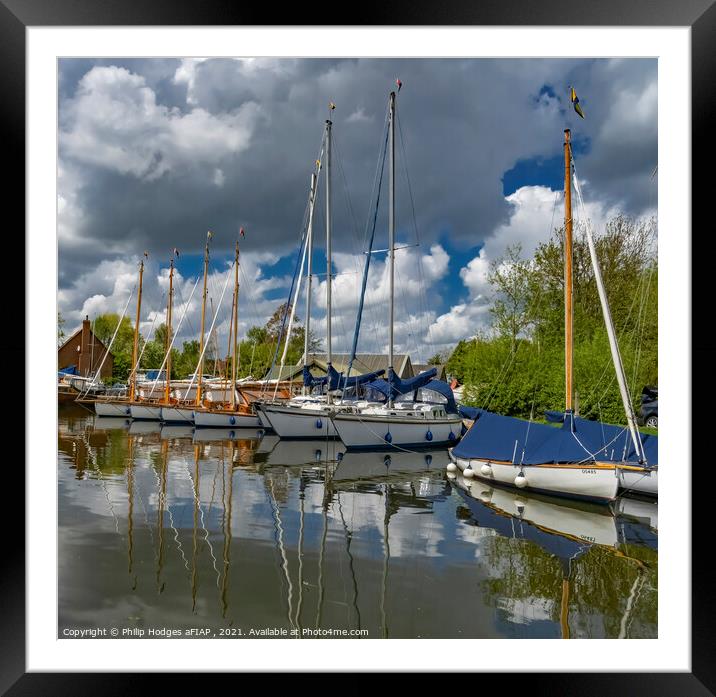 Yachts awaiting hire Framed Mounted Print by Philip Hodges aFIAP ,