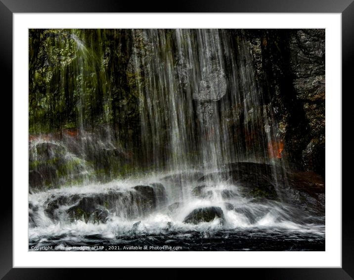 Scottish Cascade Framed Mounted Print by Philip Hodges aFIAP ,