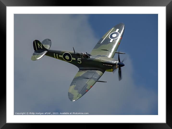 Seafire Mk. III, British Pacific Fleet 1945. Framed Mounted Print by Philip Hodges aFIAP ,