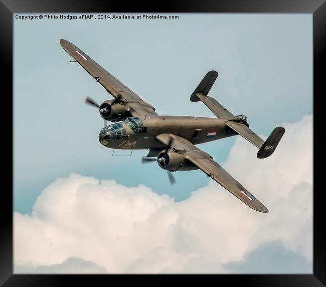 North American TB-25N Mitchell  Framed Print by Philip Hodges aFIAP ,