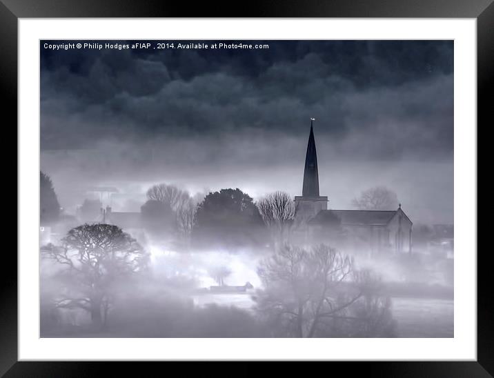  Misty Morning Framed Mounted Print by Philip Hodges aFIAP ,