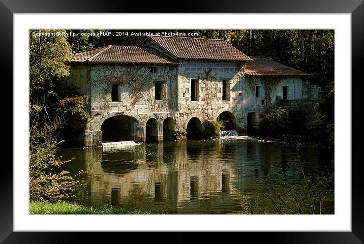  French Water Mill 2  Framed Mounted Print by Philip Hodges aFIAP ,
