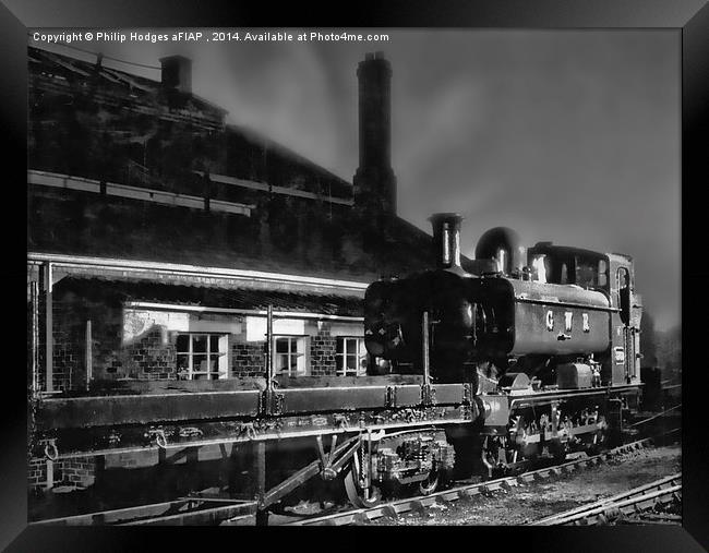 Saddle Tank at Didcot  Framed Print by Philip Hodges aFIAP ,